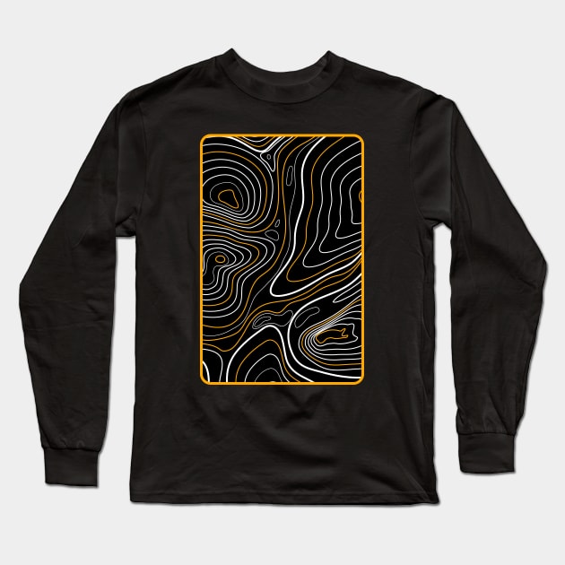 Topography Long Sleeve T-Shirt by LudlumDesign